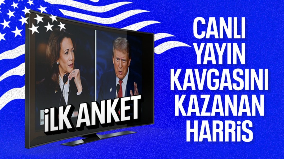 Donald Trump ve Kamala Harris düellosu: İlk anketin sonuçları ortaya çıktı