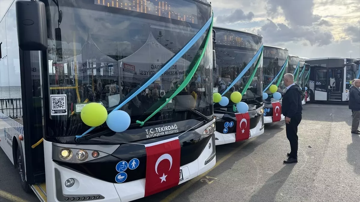 Tekirdağ’a 116 Yeni Araç Hizmete Girdi